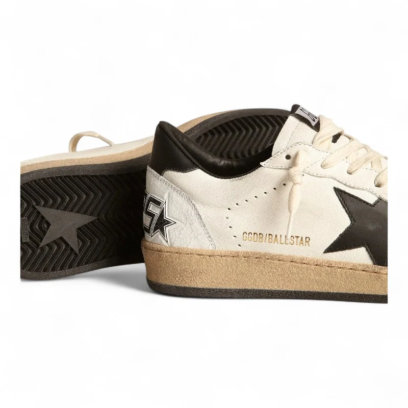 Golden Goose Ball Star Sneakers – White/Black Star
