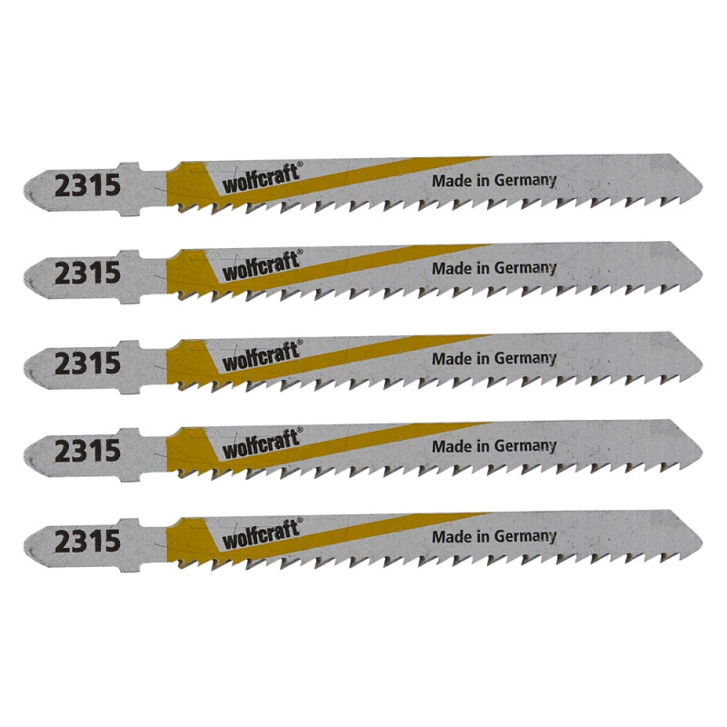 Lame de scie sauteuse pour coupes nettes et précises 100 mm 5 pièces WOLFCRAFT