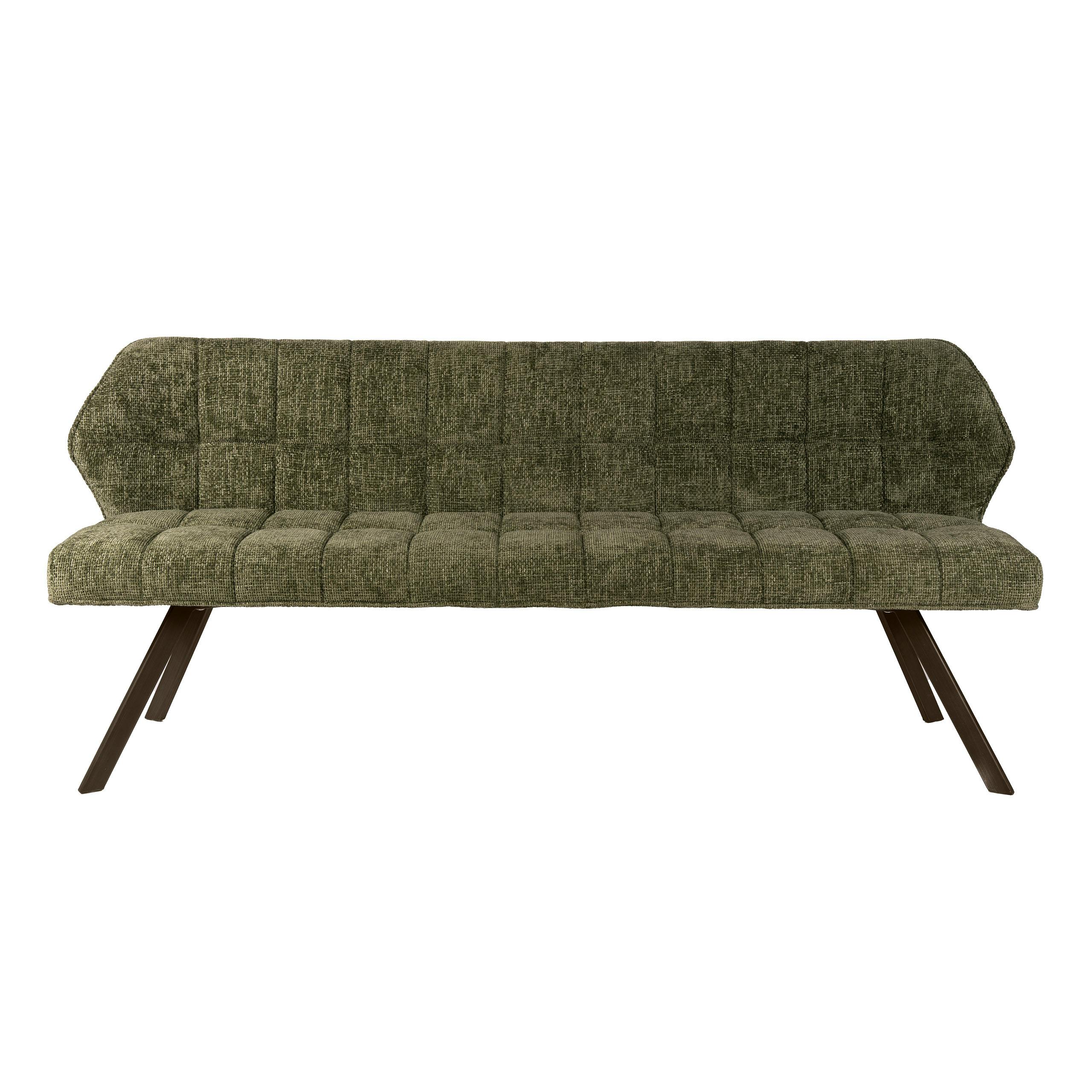 Banc de table vert pieds bronze 180 cm MELBOURNE