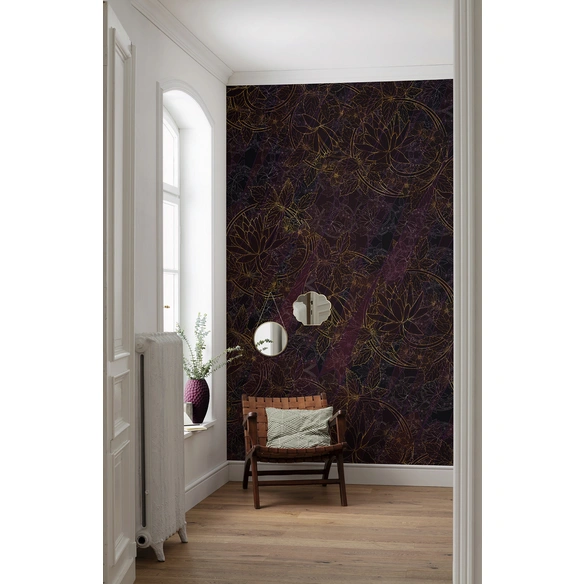 Vliestapete »Lotus«, Breite 200 cm, seidenmatt