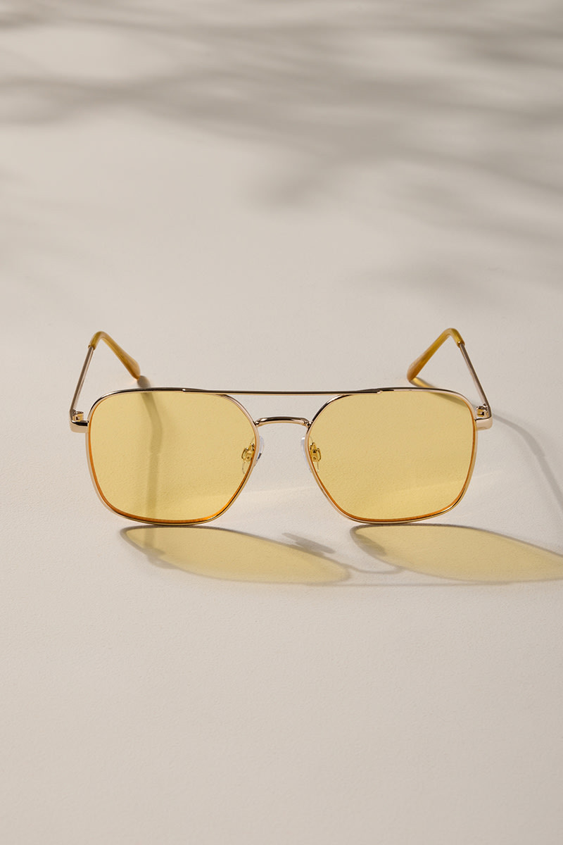Dora Metal Aviator Sunglasses