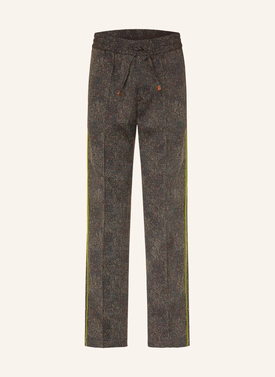 DRÔLE DE MONSIEUR Hose im Jogging-Stil Realxed Fit mit Galonstreifen