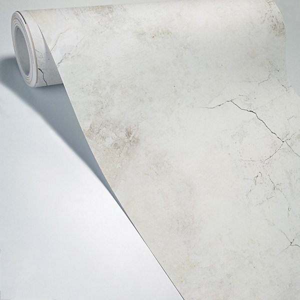 Papier peint panoramique - New Trashwall - Beige et blanc - intissé : 150g/m² - 7 lés : 336x270cm