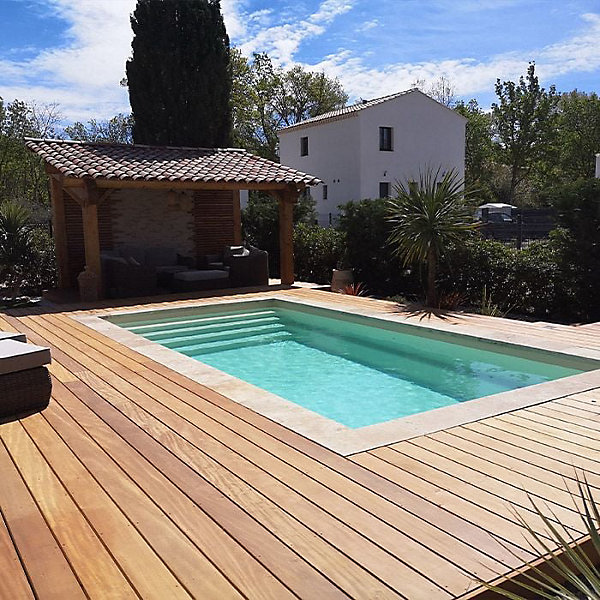 Kit terrasse complet - GARAPA - Ep.21 mm x l.145 mm - L.1,85 m/ 25 m²