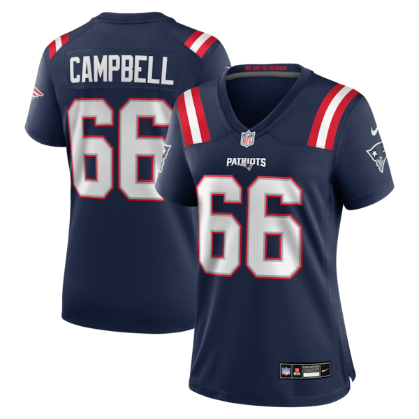 Will Campbell New England Patriots Nike Women's Team Game Jersey -  Navy