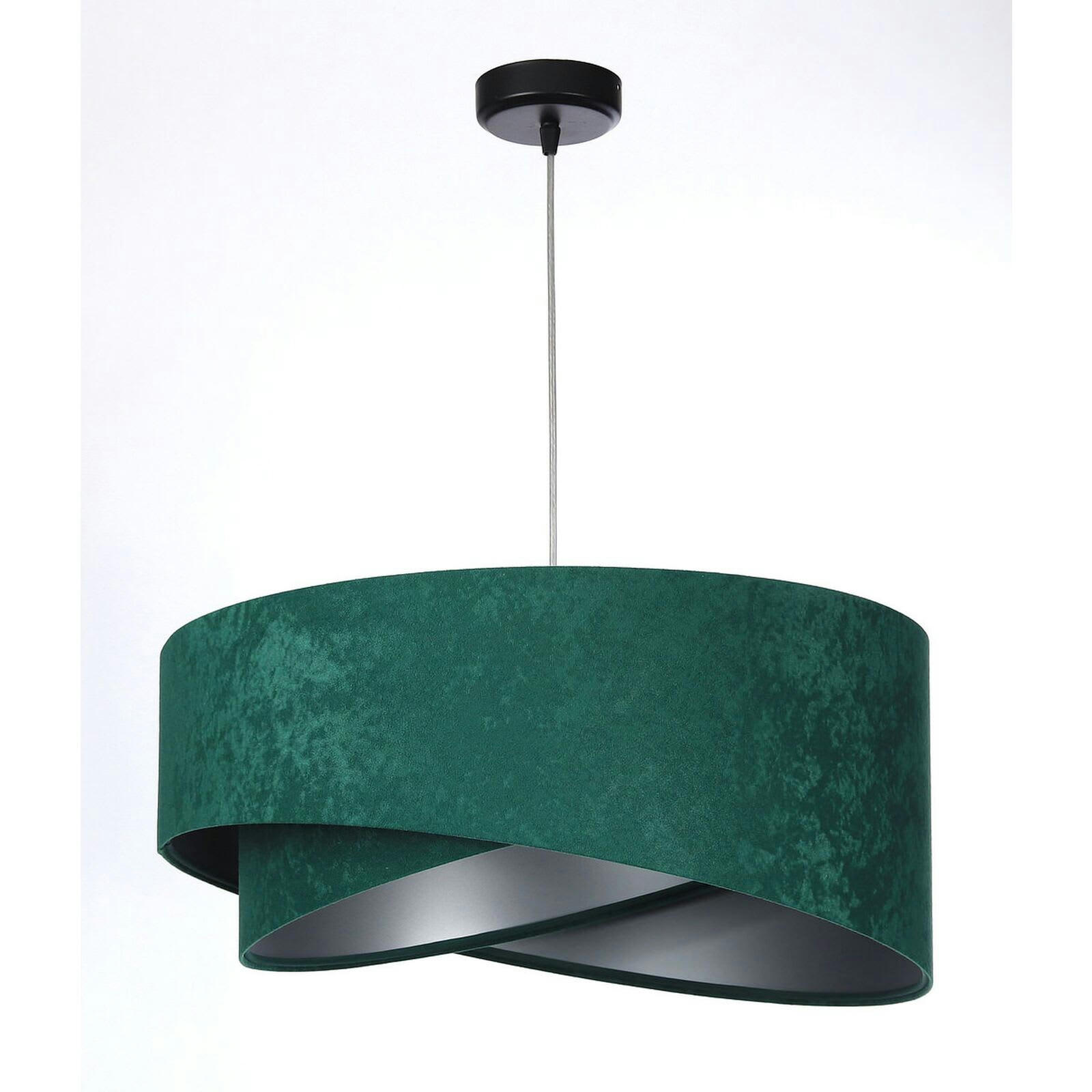 ASYMETRIC - Suspension Tissu Vert 50x50x25 cm