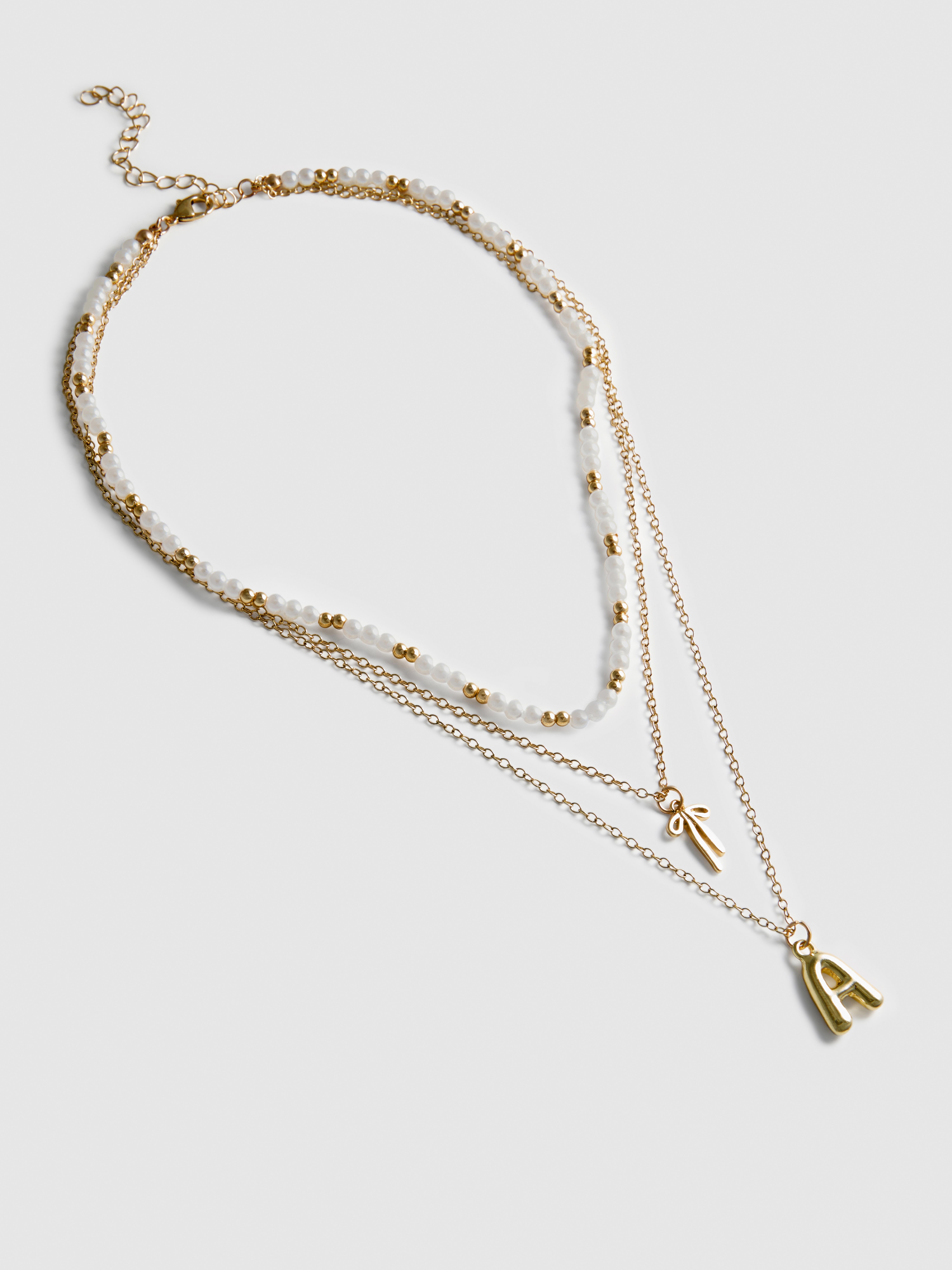 Layered Initial Necklace