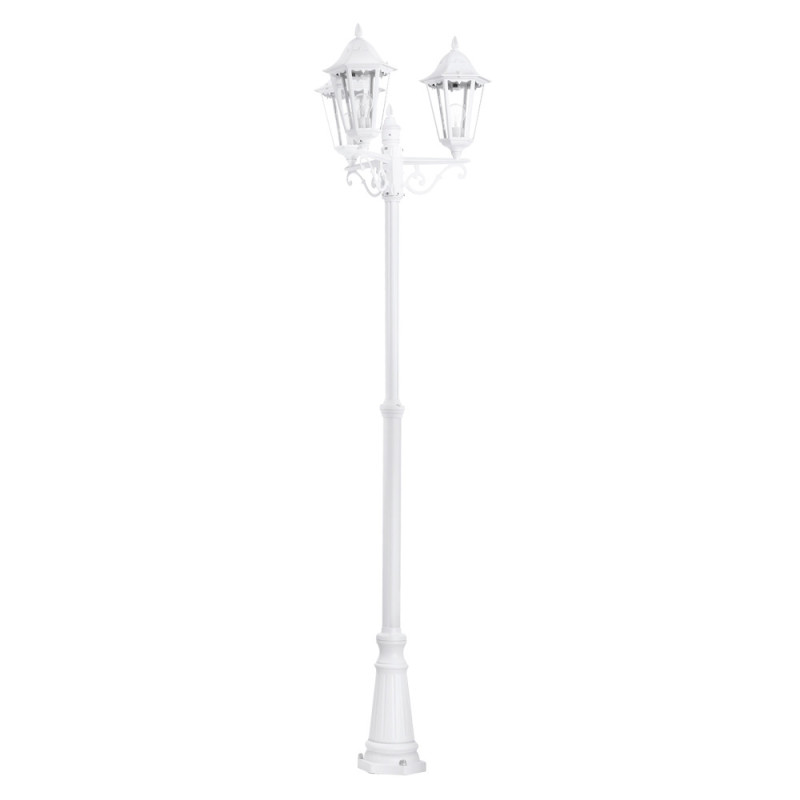 Lampadaire extérieur Navedo blanc E27 3 x 60 W EGLO