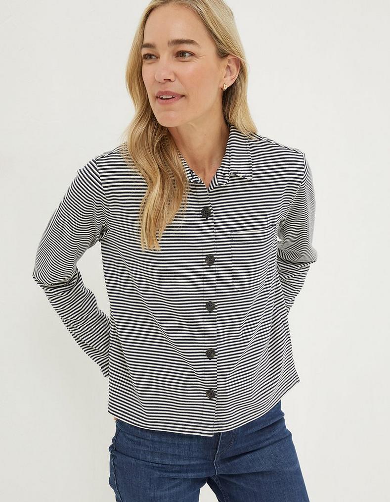 Jess Stripe Jersey Shirt