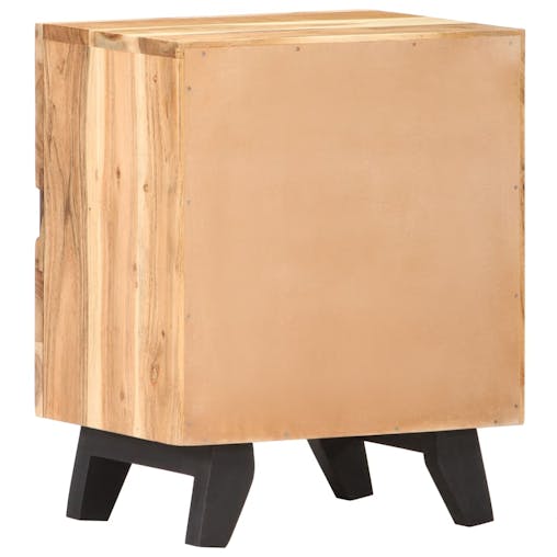 NNEVL Bedside Cabinet 40x30x51 cm Solid Acacia Wood