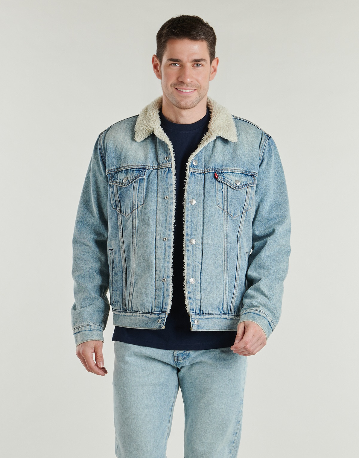Levi's - TYPE 3 SHERPA TRUCKER - Blue
