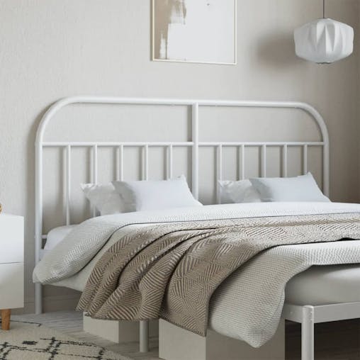 NNEVL Metal Headboard White 152 cm