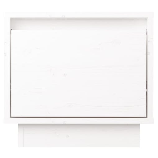 NNEVL Bedside Cabinets 2 pcs White 35x34x32 cm Solid Wood Pine