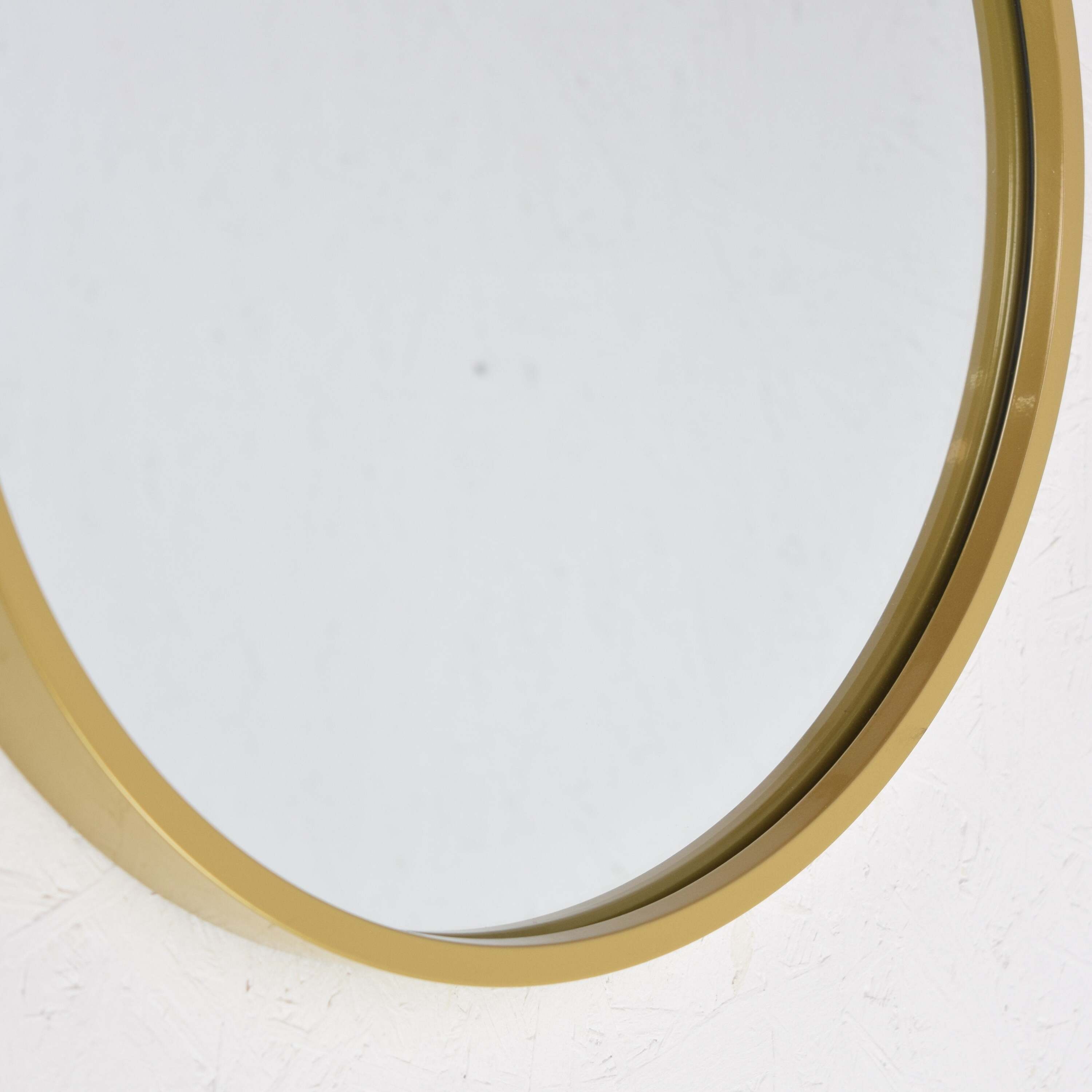 Fragix Boston wandspiegel rond - Goud - Metaal - Ø35cm - Industrieel