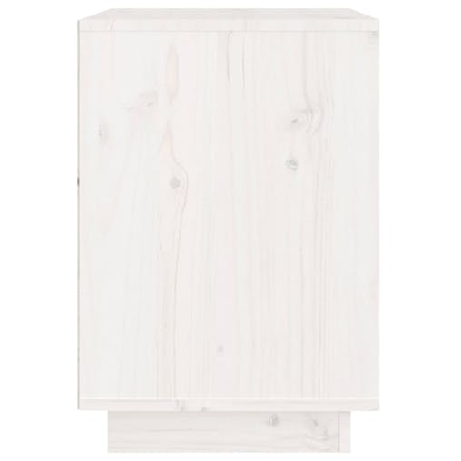 NNEVL Bedside Cabinets 2 pcs White 40x35x50 cm Solid Wood Pine