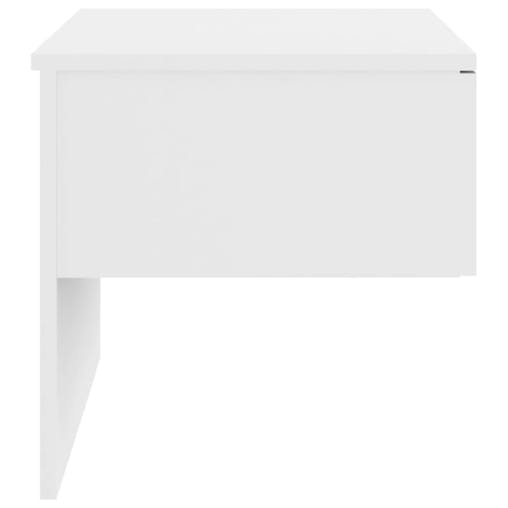 NNEVL Wall-mounted Bedside Cabinets 2 pcs High Gloss White