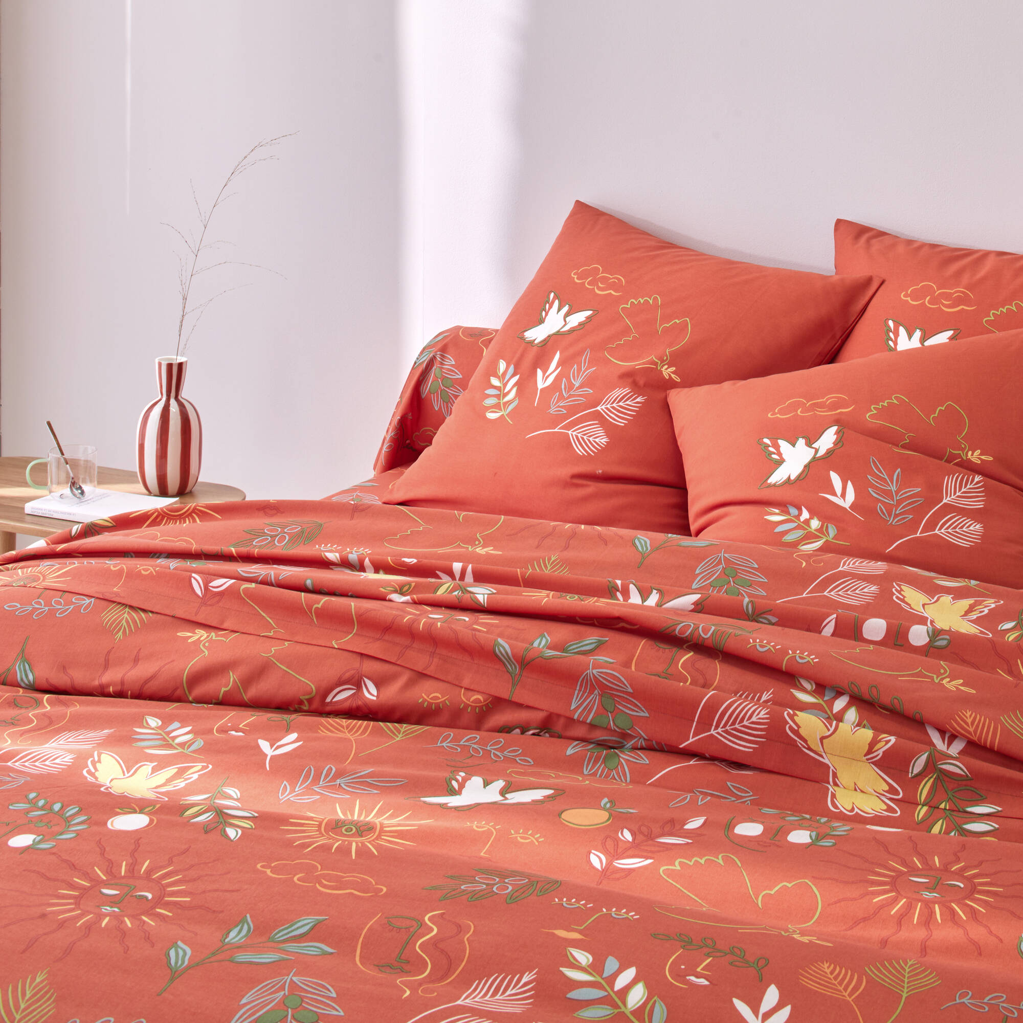 Linge de lit Madère imprimé proven&ccedil;al - en coton