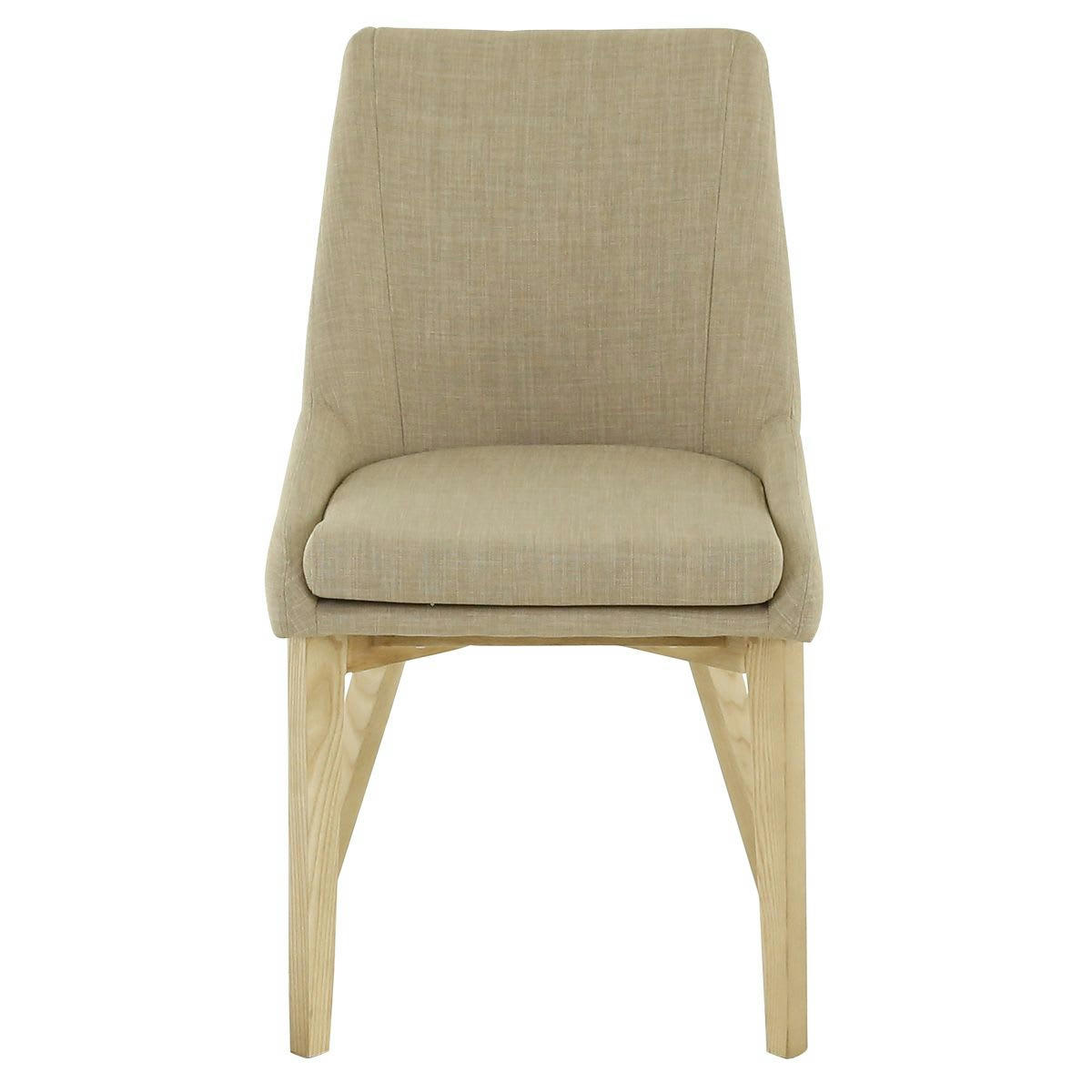 PISTILLE - Chaise de repas tissu beige
