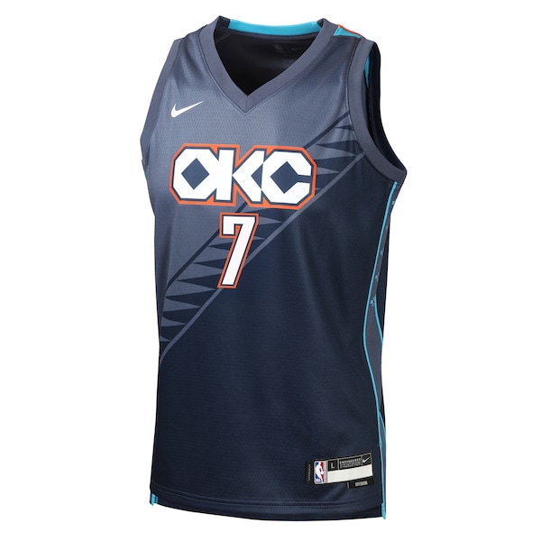 Chet Holmgren Oklahoma City Thunder Nike Youth 2025/26 City Edition Swingman Jersey - Navy