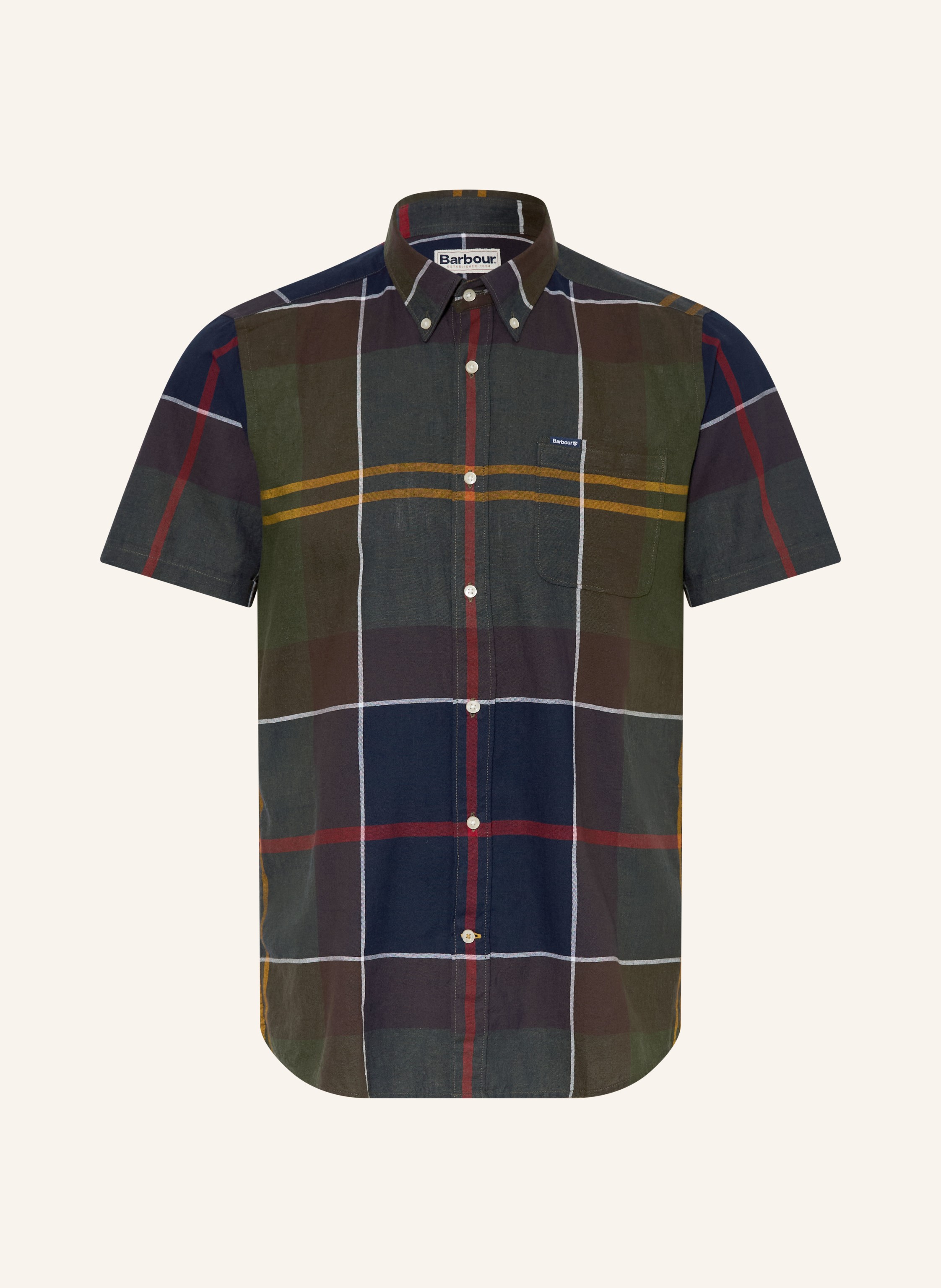 Barbour Kurzarm-Hemd Tailored Fit