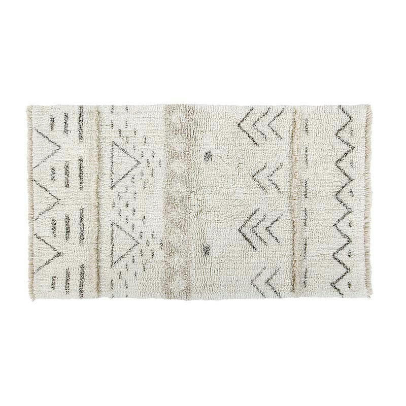 BOHEMIAN CLASSICS - Tapis ethnique berbère en laine beige 80x140
