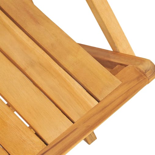 NNEVL Folding Garden Chairs 8 pcs 55x61x90 cm Solid Wood Teak