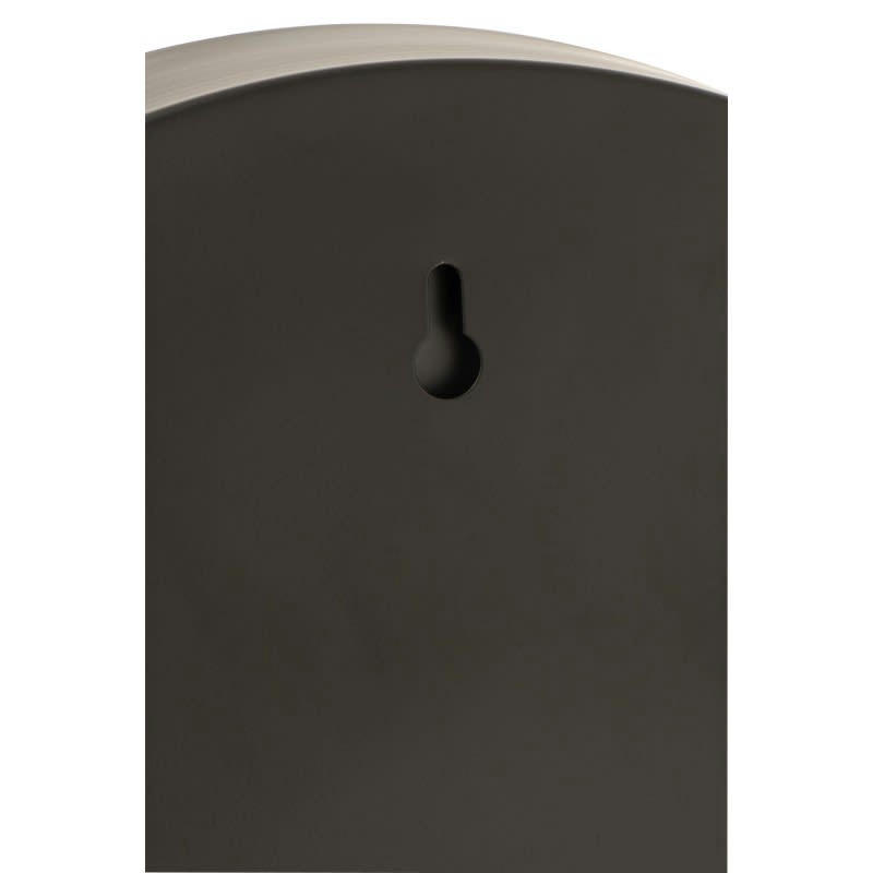 - Miroir rond bord métal noir D40cm