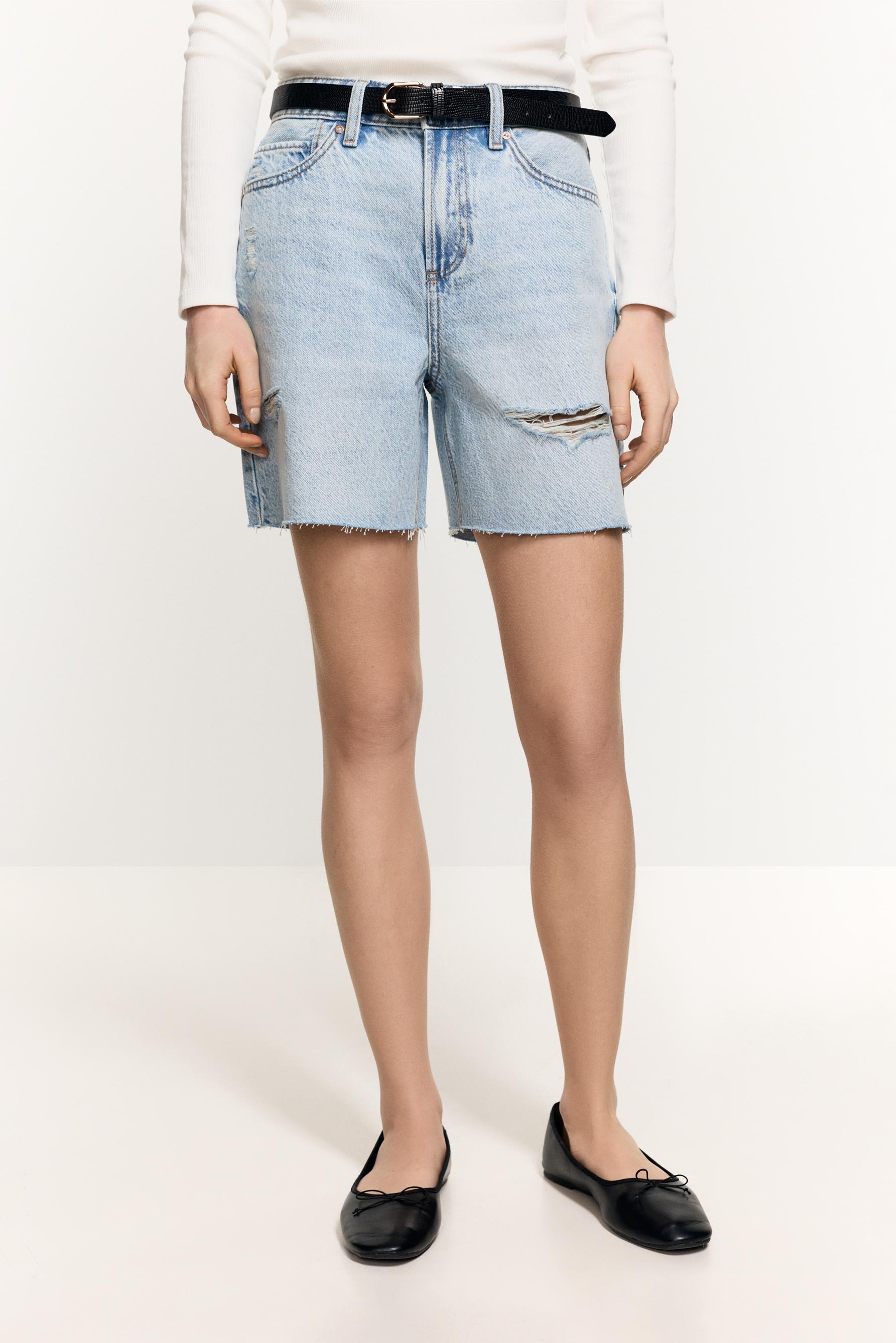 Short denim rotos