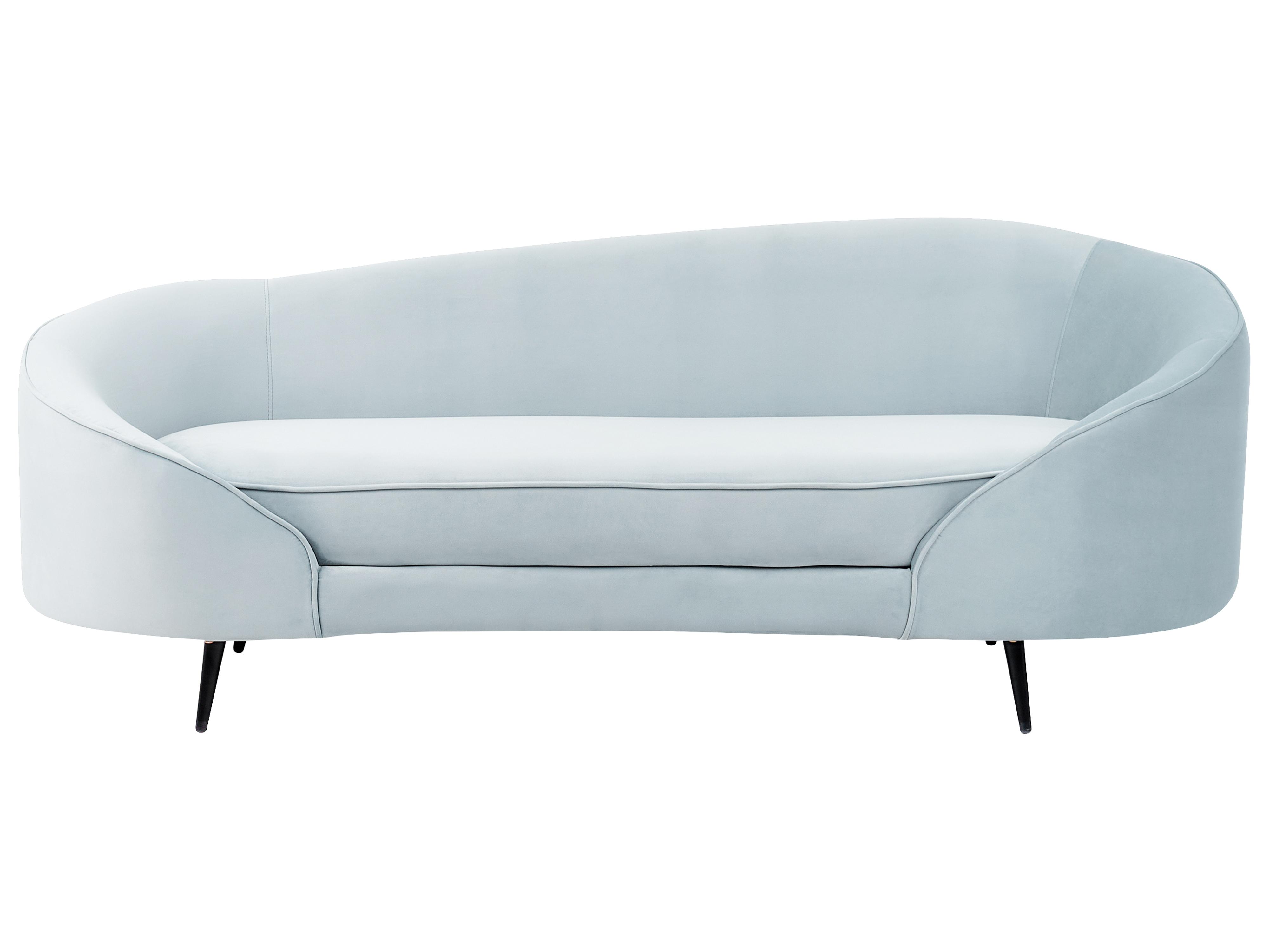 Sofa 2 Seater SAVAR Velvet Light Blue