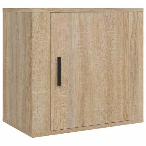NNEVL Wall-mounted Bedside Cabinets 2 pcs Sonoma Oak 50x30x47 cm