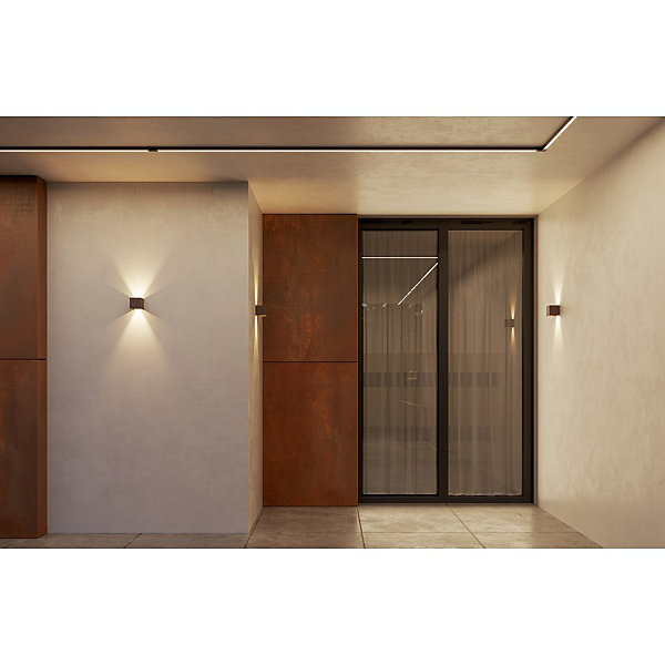 Applique murale LED blanche IP54 6,8W à ailettes orientables 3000k
