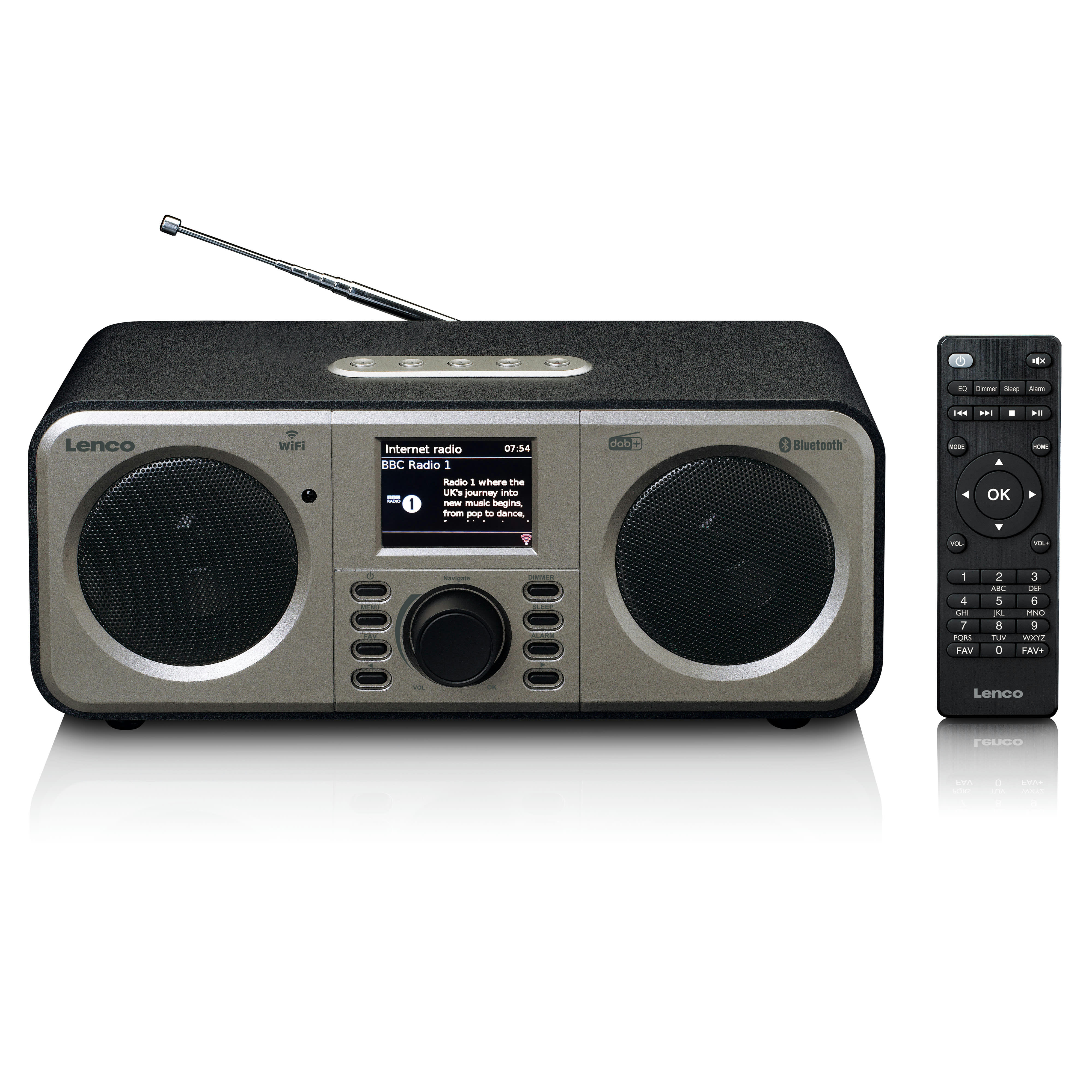 - Radio internet avec dab+ et spotify connect noir