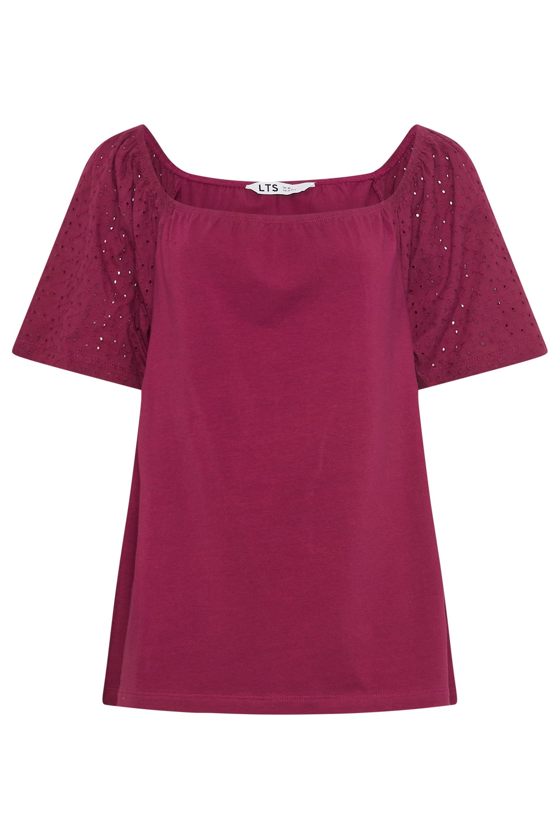 Long Tall Sally Tall Embroidered Sleeve Top