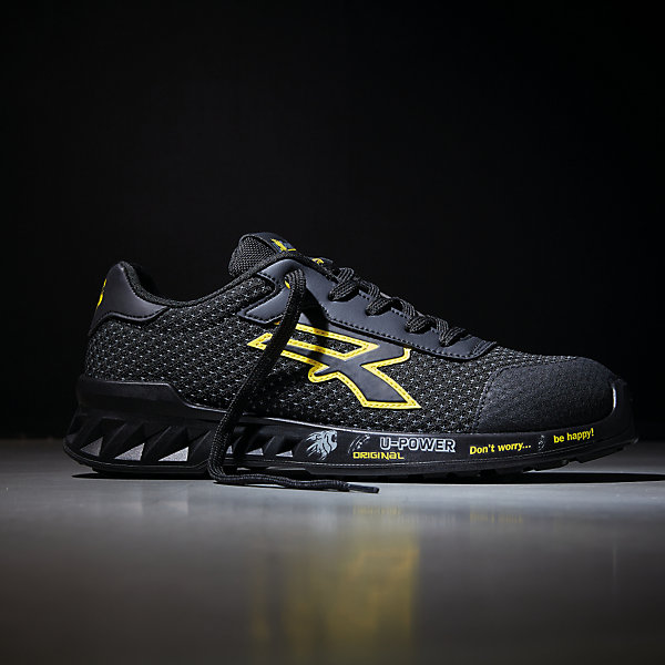 Baskets de sécurité légères U-POWER MATT S3 SRC ESD Noir / Jaune 38