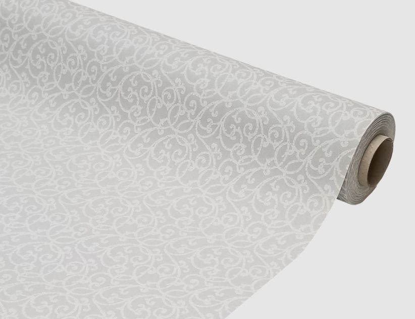 Tischdecke Ranken Weiß