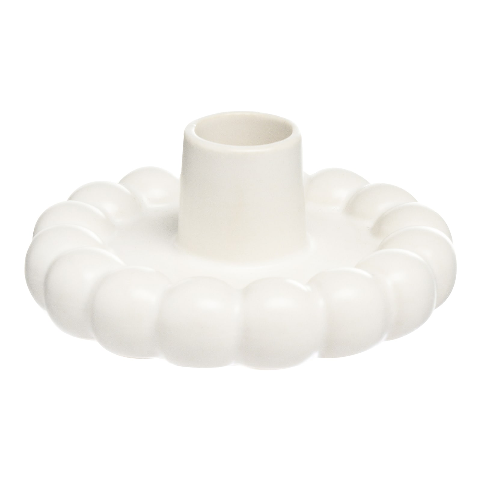 Stabkerzenhalter Kugeln Beige, ⌀ 10 cm, H 40 mm