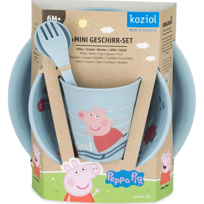 Kinder Geschirr-Set 4er-Set PEPPA PIG WAVES AT HOME