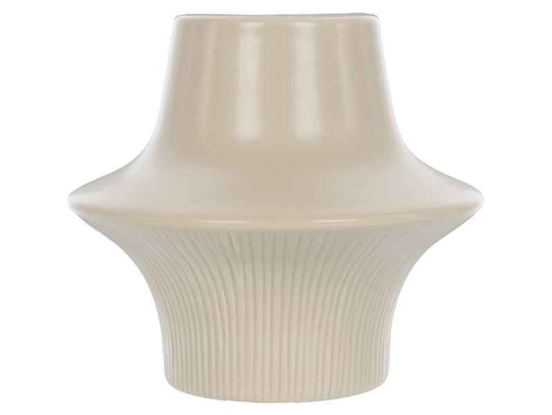 Wazon ceramiczny Piattino 13,5 cm beżowy