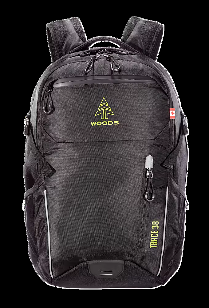 Woods Trace Daypack, Lightweight Laptop Backpack For Travel/Hiking/School, 38-L