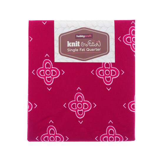 Pink Arrow Single Cotton Fat Quarter