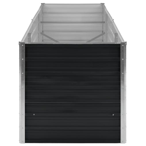 NNEVL Garden Raised Bed Anthracite 240x80x77 cm Galvanised Steel