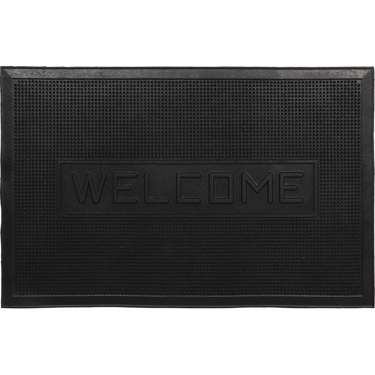 Tapete De Entrada Adam Welcome Preto 45x70cm