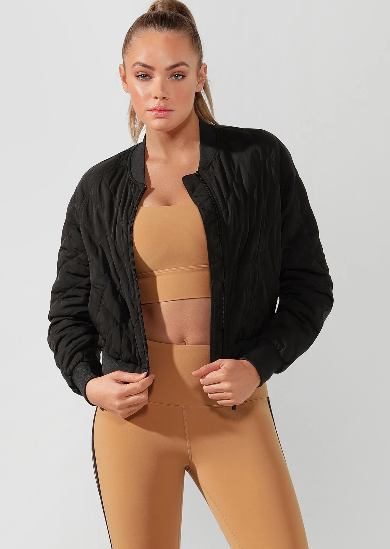 To The Street Cropped Bomber