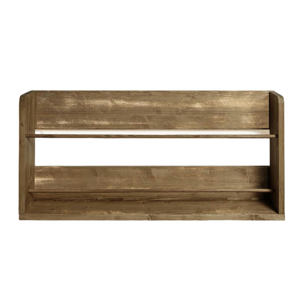 EHUD - Etagère murale pour chaussures en bois en couleur marron vieilli