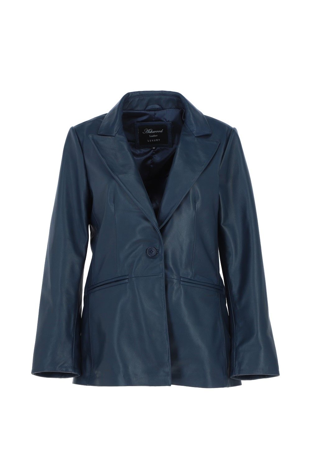 Ashwood Leather Lucia' Real Leather Fashion Single Breasted Blazer