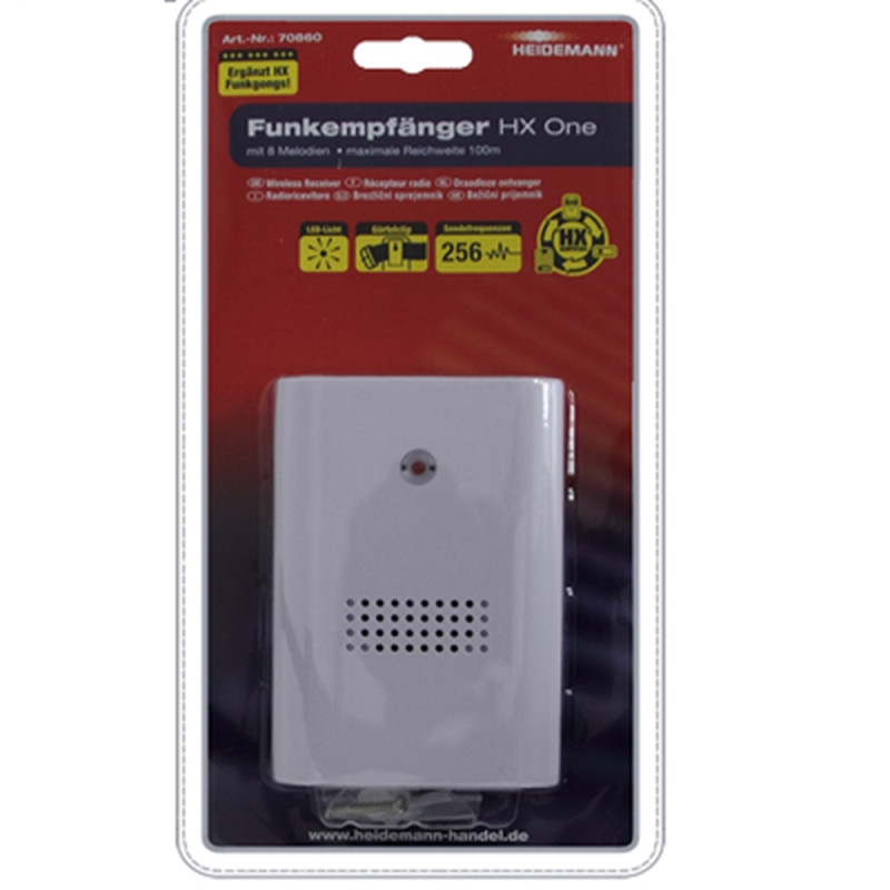 Récepteur sans fil HX One 100 m blanc HEIDEMANN