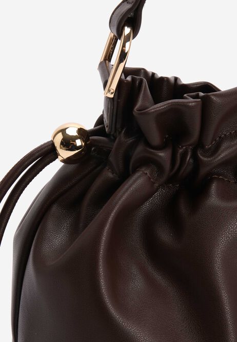 Womens Chocolate Brown Slouch Bag