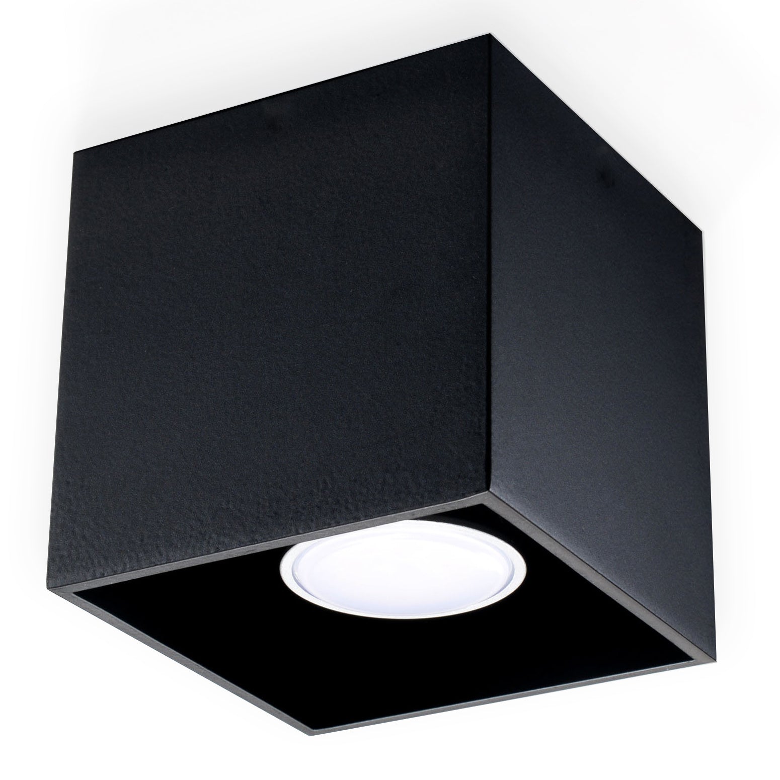 Sollux plafondlamp Quad - 1 lichts - 10 x 10  cm - zwart
