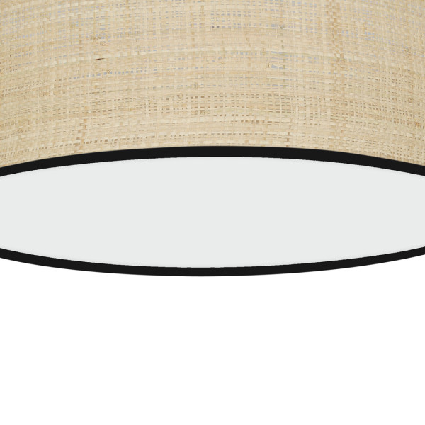 Plafonrattao-kremowy-biały okrągły 40cm Marshall 2xE27x40W IP20 Milagro