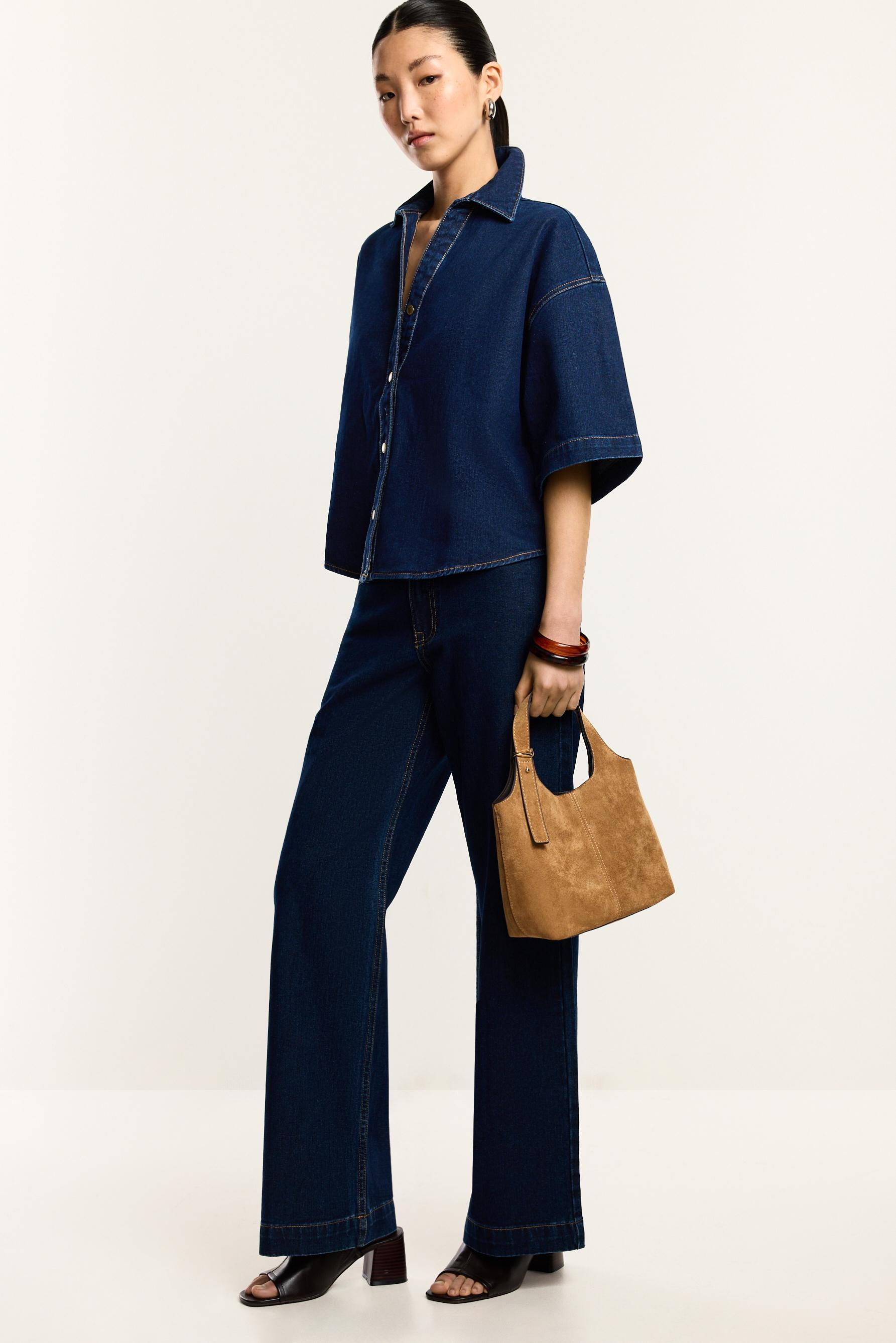 Camisa denim oversize